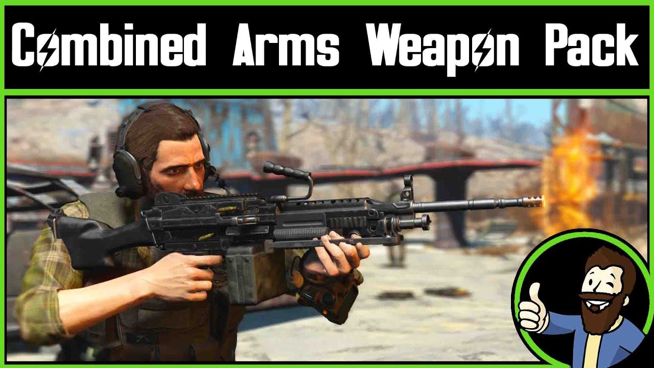 Потрясающий новый набор оружия! (Обзор мода Fallout 4: Combined Arms Modern Weapon Pack)