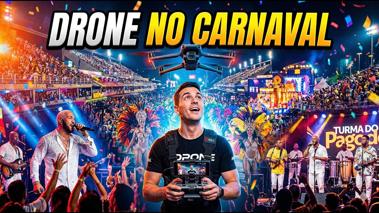 Como é FILMAR o Carnaval de SP com Drone + Show Belo + Show Turma do Pagode