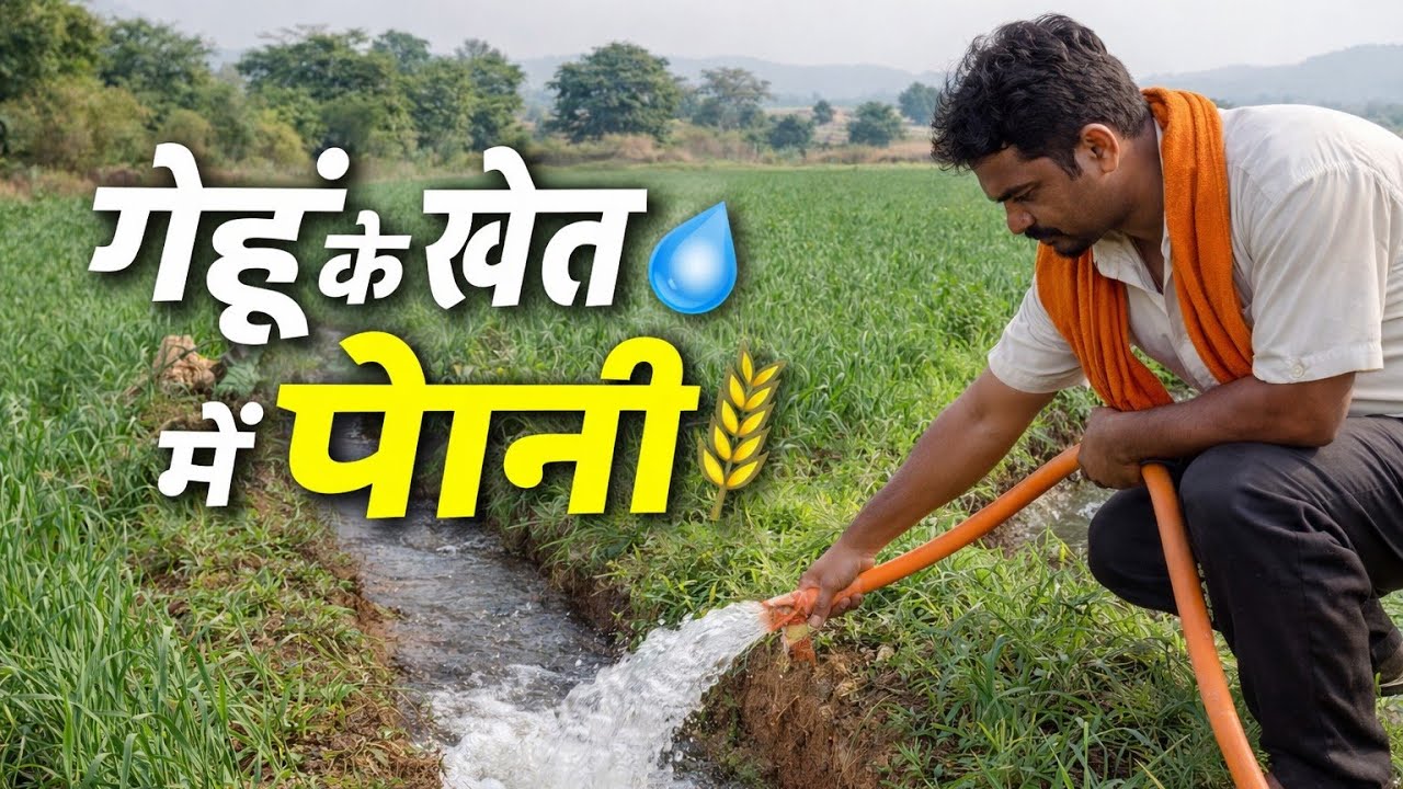 आज अपने खेत में आया मैं 🌾 | गेहूं की फसल में पानी से सिंचाई | Village Life