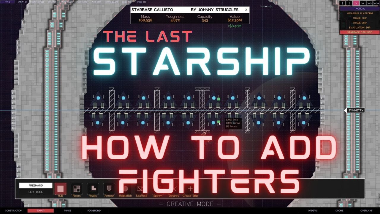 Tutorial on how to add fighters to your ship!