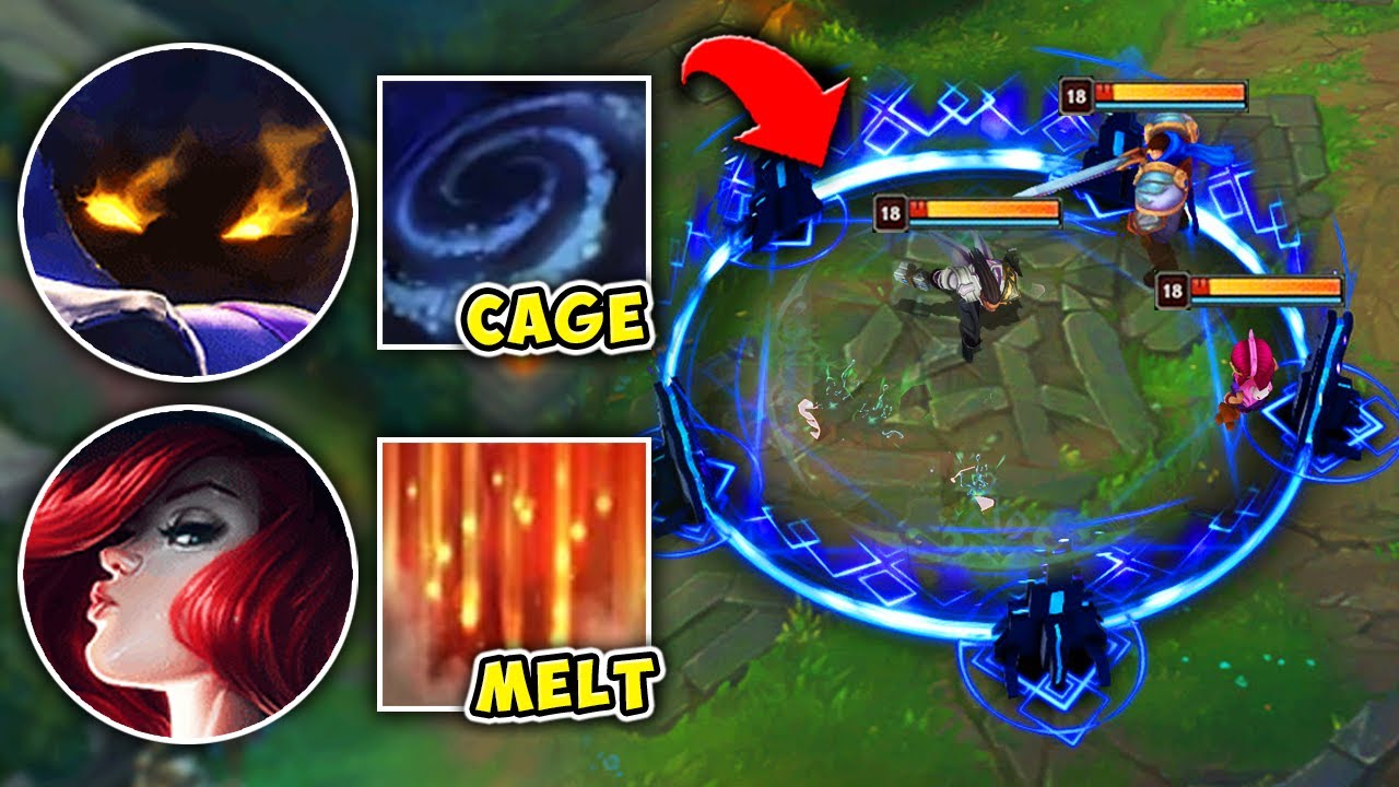 WE RAN THE CAGE OF BURN COMP AND MELTED EVERYONE INSIDE - League of Legends