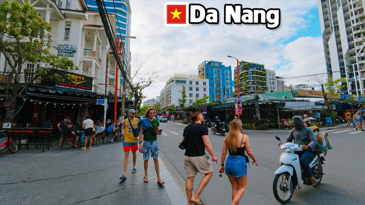 DA NANG VIETNAM An Thuong Tourist Streets UPDATE - Cloudy & Windy Weather March 5th 2026