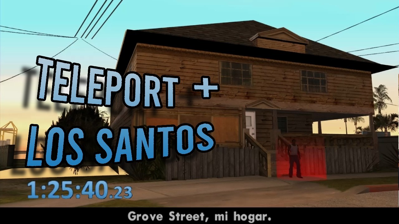 Teletransportar a CJ sin mods + LS en 12:25.40 | SPEEDRUN GTA SA
