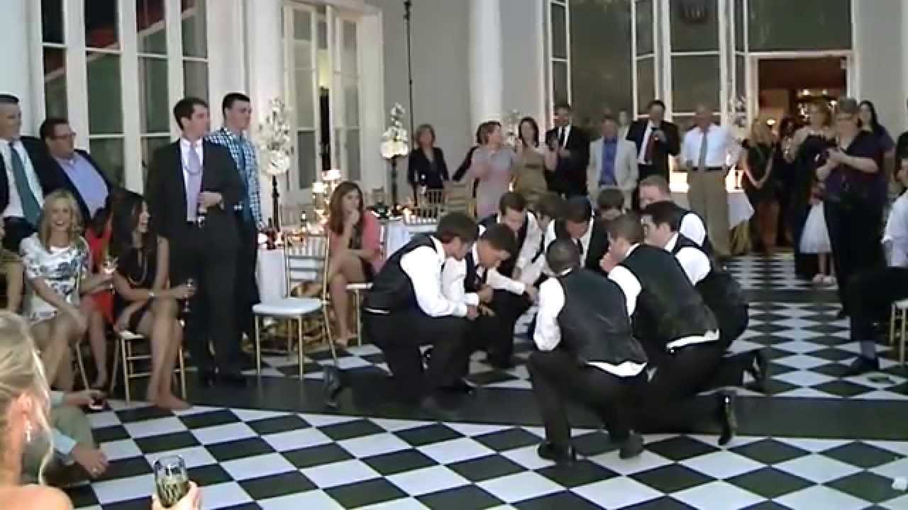 AWESOME! Wedding Groomsmen Dance — FUNNY!!!