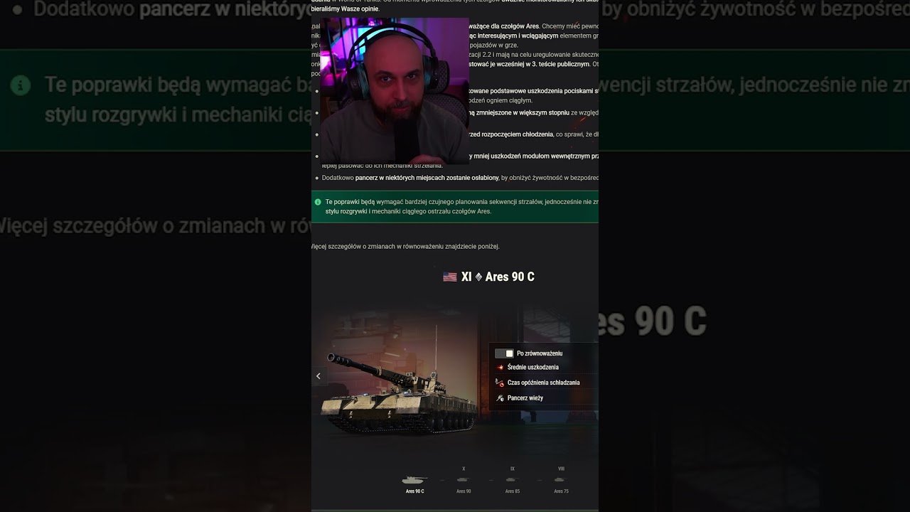 KONIEC ARES&Oacute;W JEST BLISKI #wot #nerf #ares&oacute;w