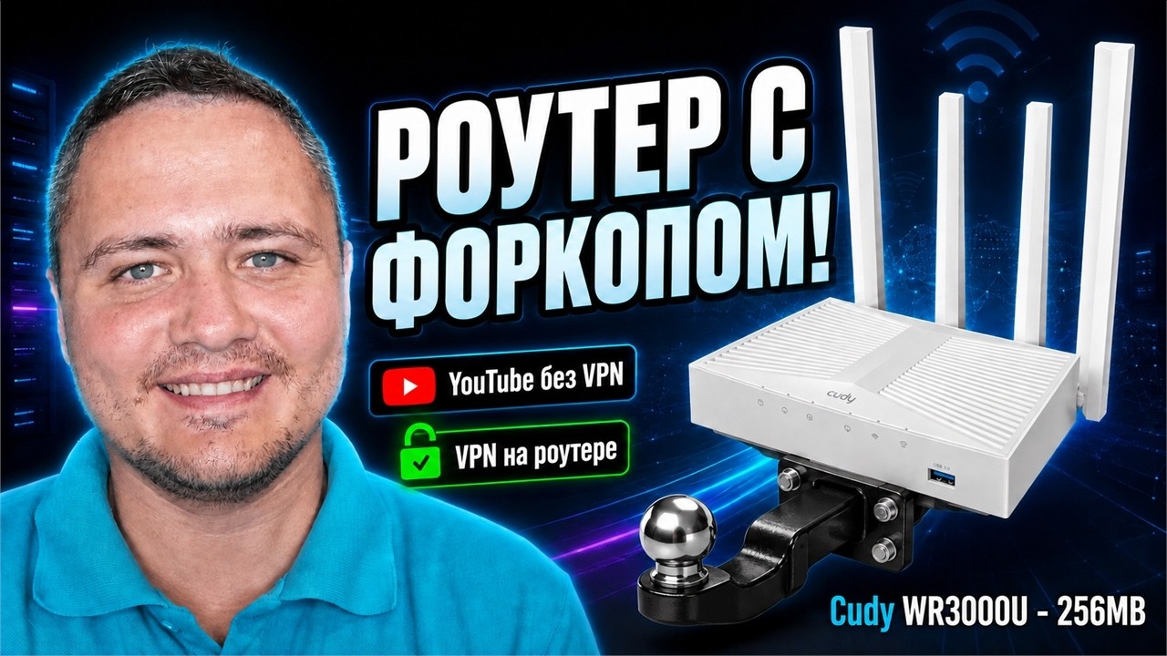 Cudy WR3000U-256MB - Новый мощный роутер под OpenWRT