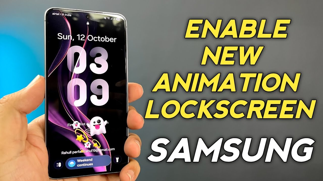 Samsung : How To Enable New Lockscreen Animation On S23 Or S25 After ONE UI 8 Update🔥#s23 #oneui8 