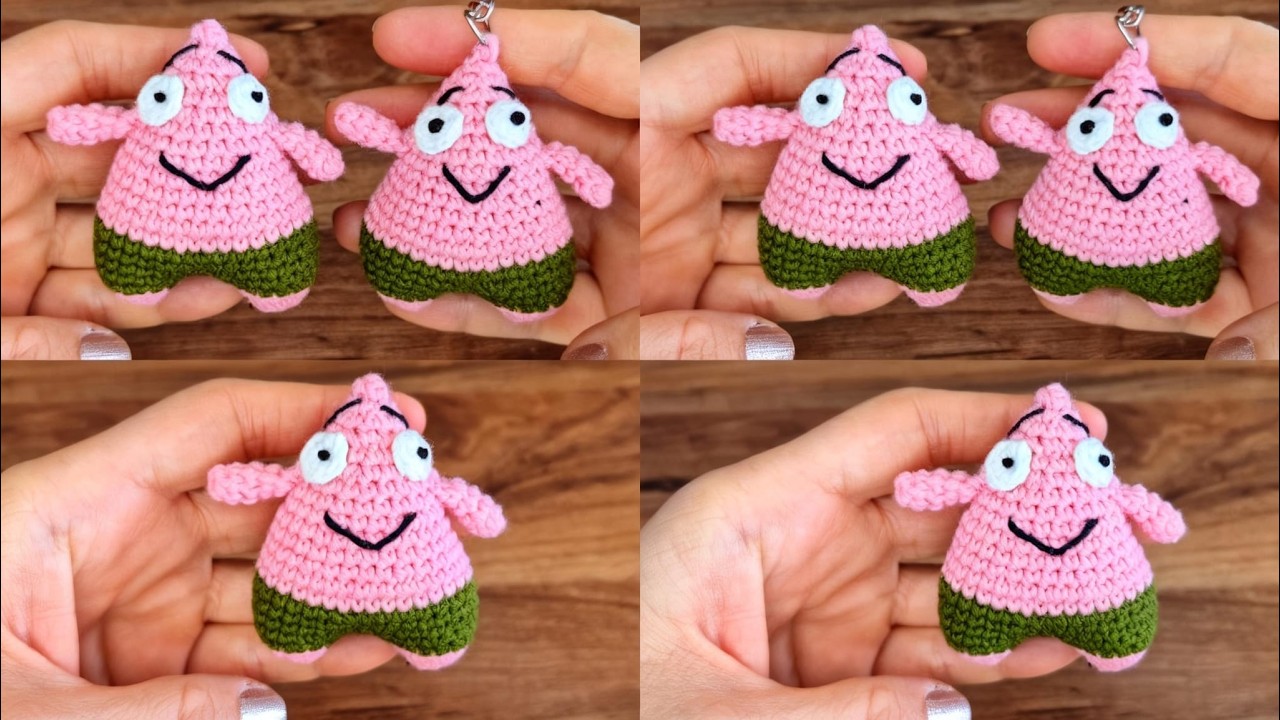 Petrik (Patrick) Yapımı Tığ İşi (amigurumi magnet anahtarlık)