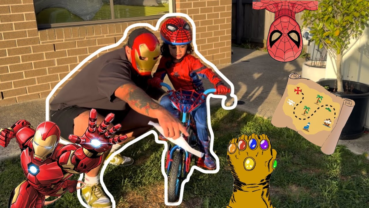 Полоса препятствий Человека-паука и Железного человека 🕷️🤖 | Приключение с Перчаткой Бесконечности!