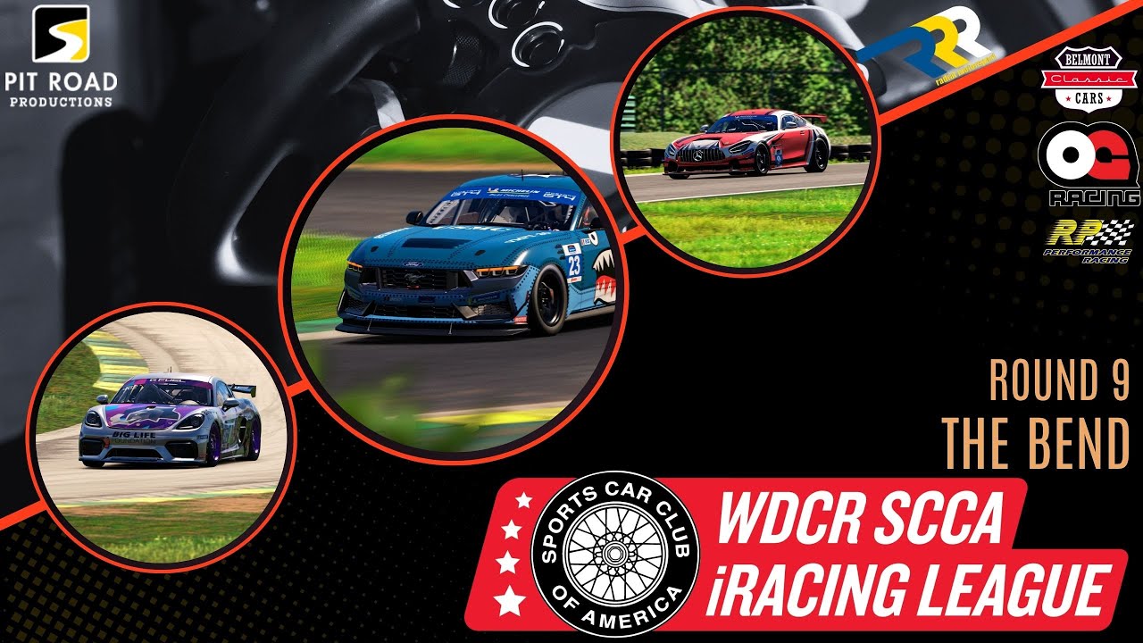 WDCR  SCCA Virtual Racing League 2025 - Round 9 - The Bend