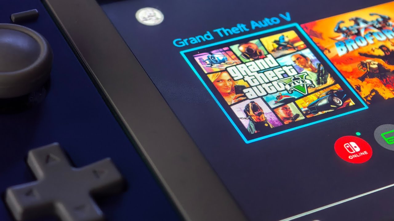 17 Minutes Gameplay GTA V on Nintendo Switch Lite (SYSclk Full Overcloack)