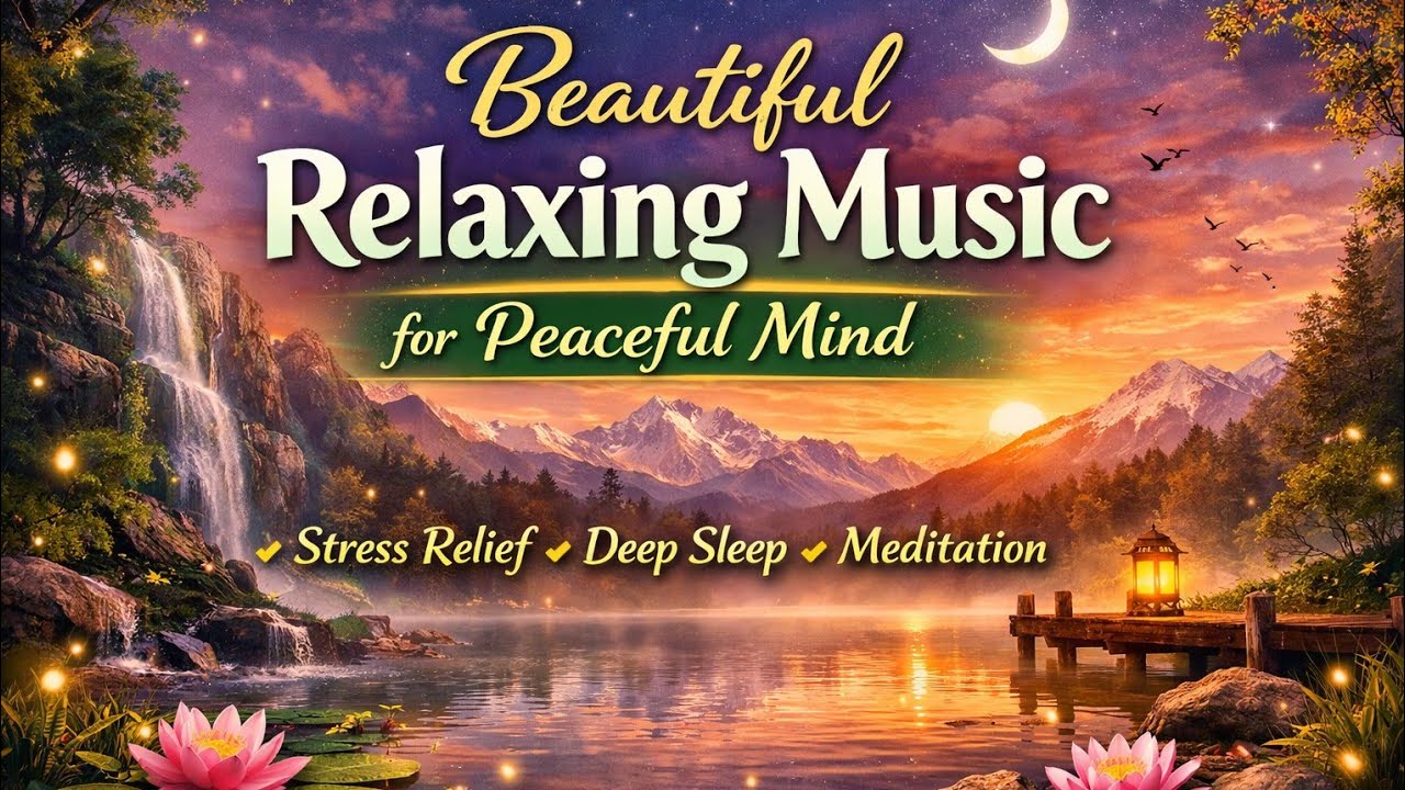 Beautiful Relaxing Music for Peaceful Mind 🌿 Stress Relief, Deep Sleep & Meditation