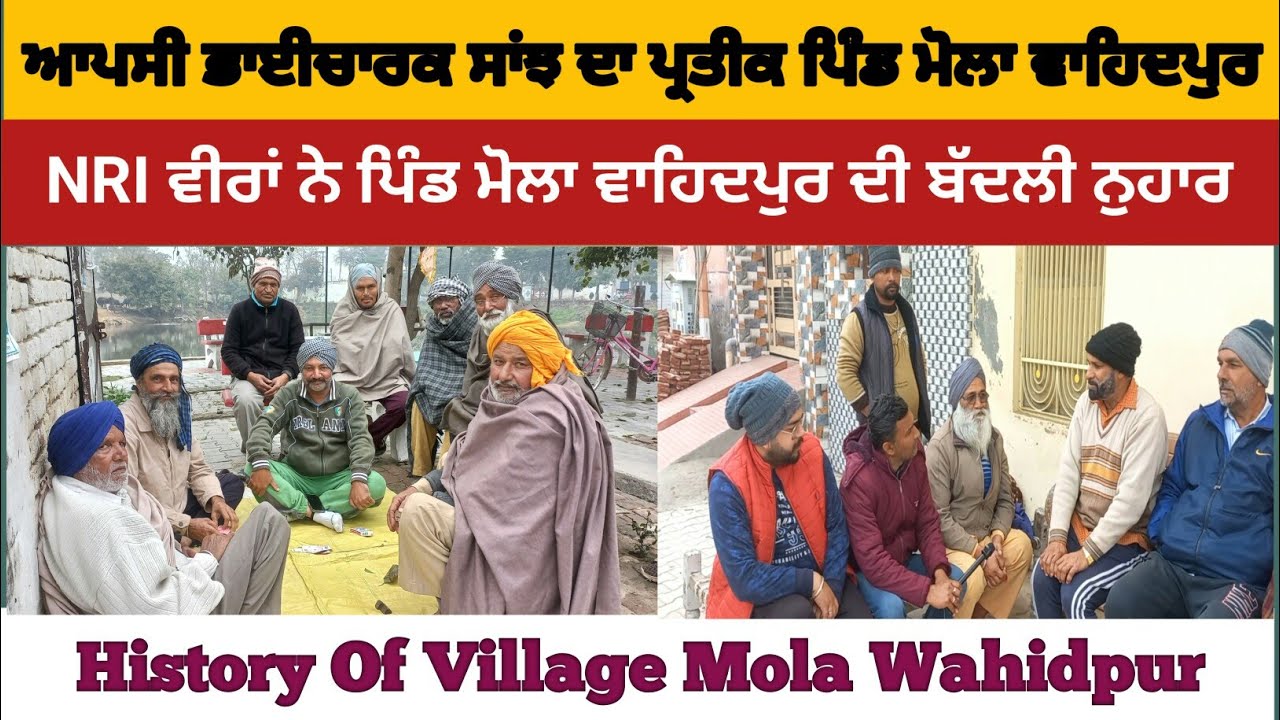 ਗੜ੍ਹਸ਼ੰਕਰ ਦੇ ਪਿੰਡ ਮੋਲਾ ਵਾਹਿਦਪੁਰ ਦਾ ਇਤਿਹਾਸ। History Of Village Mola Wahidpur