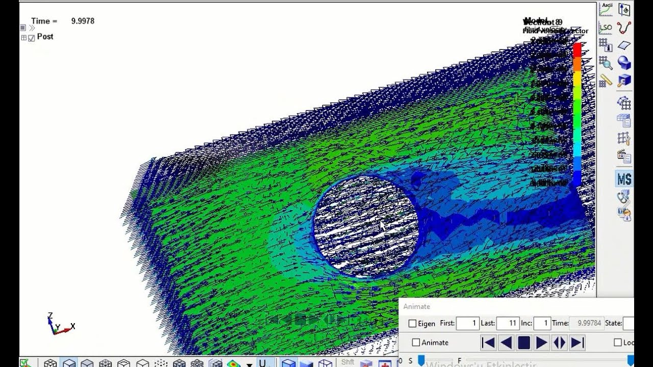 LS DYNA FLOW ANALYSIS 1 | LS DYNA AKIŞ TESTİ