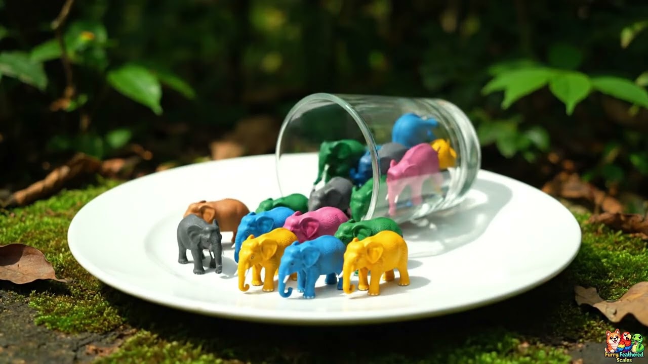 Cute Colorful Tiny Animals in a Glass Jar Compilation | Furry_Feathered_Scales | (EP43) #ai #animals