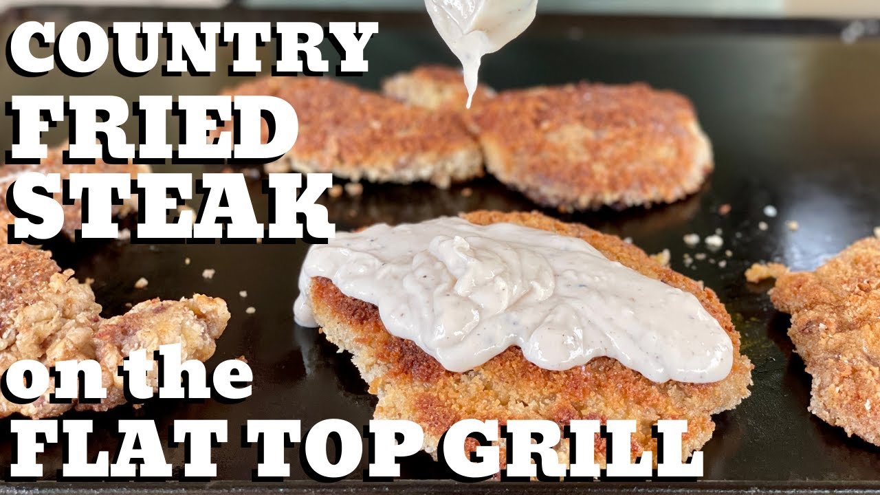 Country Fried Steak on the Flat Top Grill - Which is better: Flour, Panko, or Breadcrumbs?