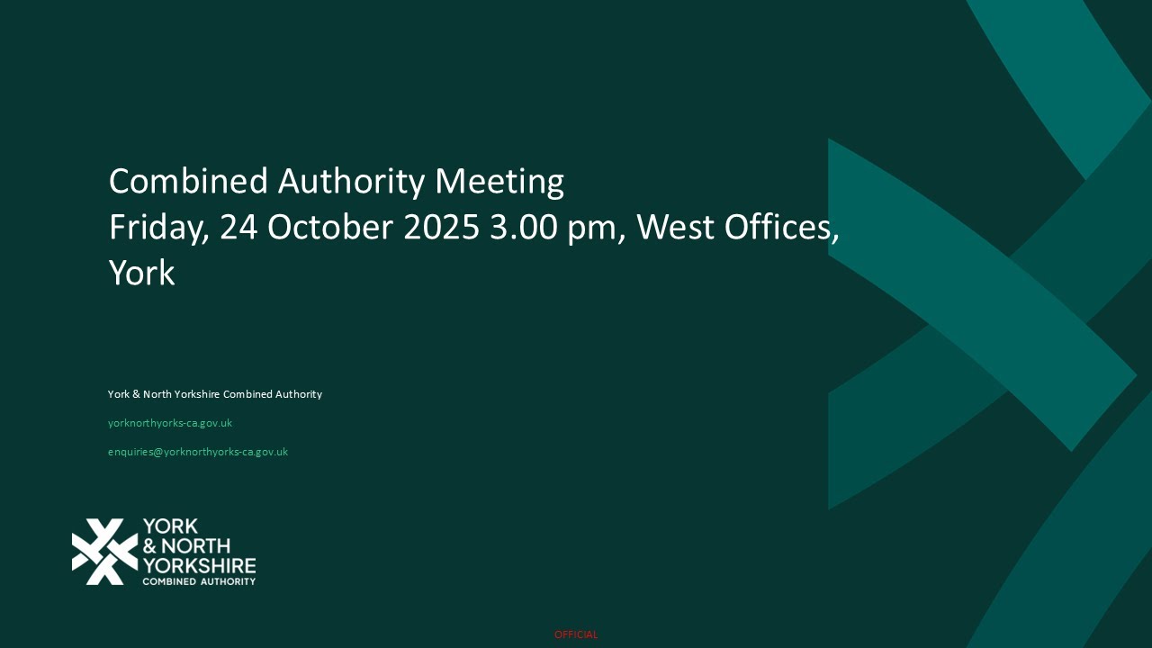 Combined Authority Meeting, 24 October 2025