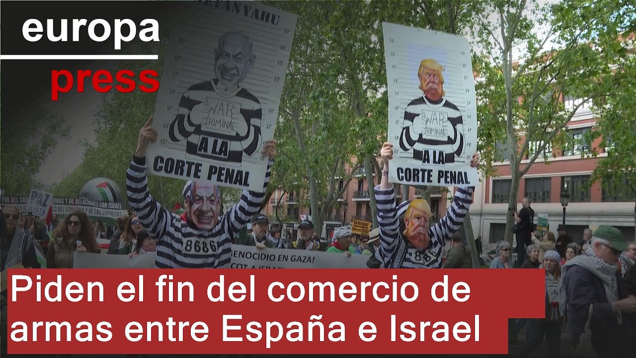 Convocan en Madrid una movilización unitaria para pedir el fin del comercio de armas con Israel