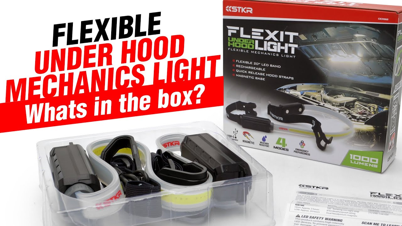Flexible Under Hood Mechanics Light by STKR Concepts - Whats in the box?
