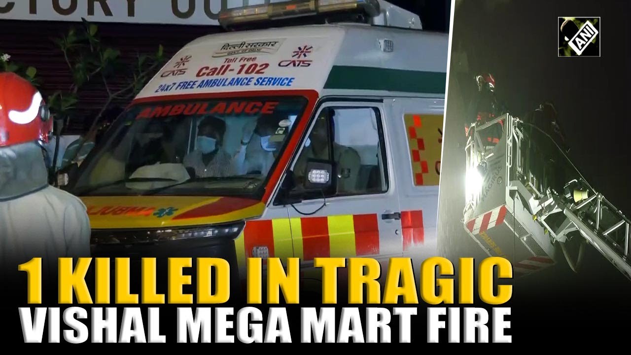 1 killed in Karol Bagh’s Vishal Mega Mart massive fire, firefighting operation underway