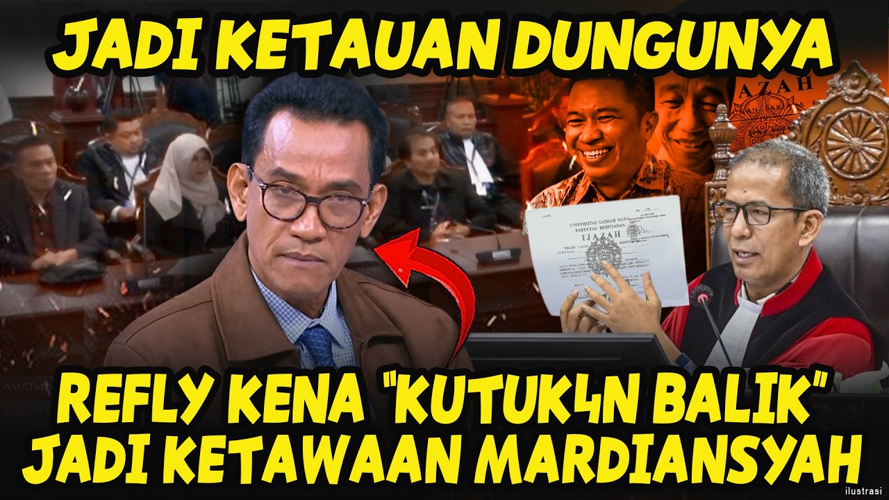 MUKA PUCET MAU PINGSAN😆REFLY HARUN AKHIRNYA NGAKU & DISKAK MK⁉️SEMAR: MIRIP ROY SURYO😅