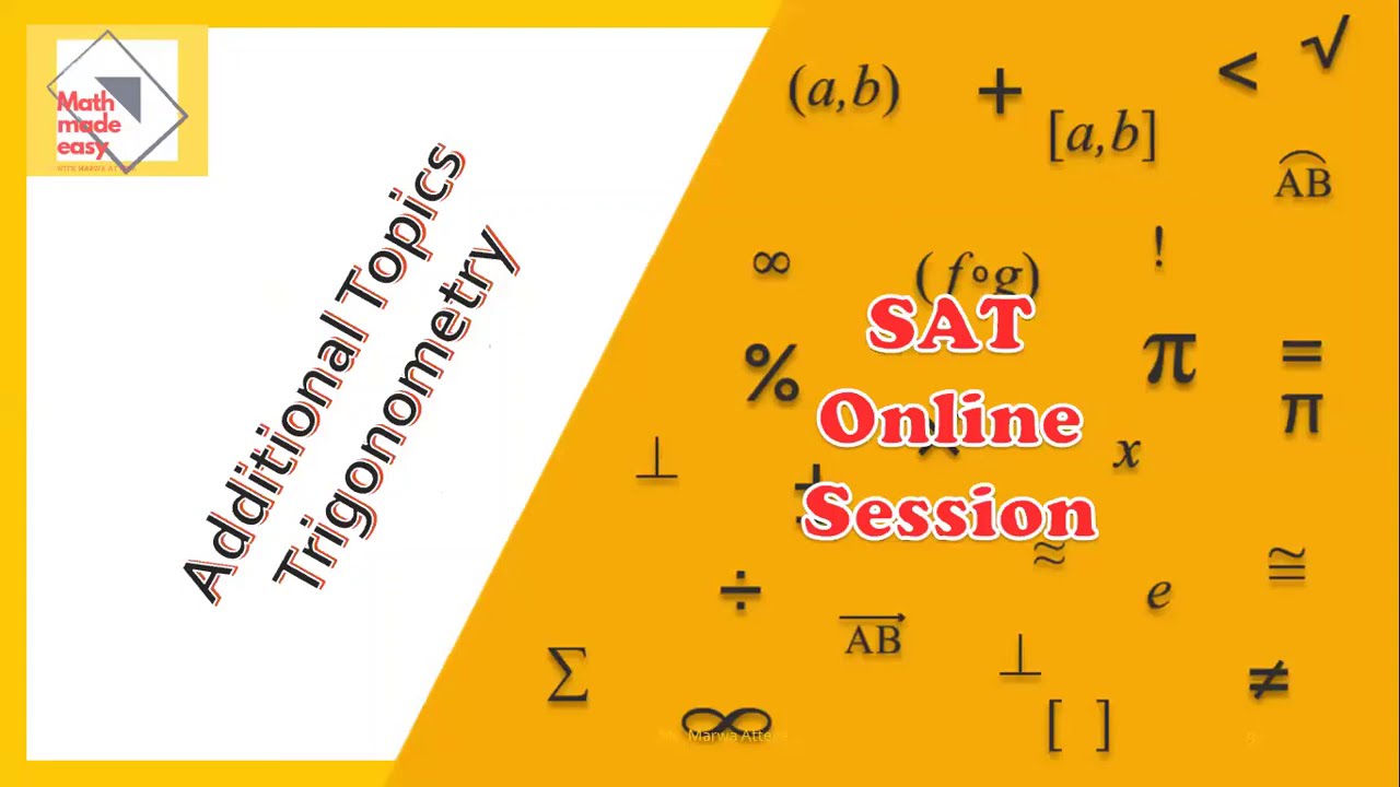 Additional Topics #5 - Trigonometry Questions (Arabic Online Session)