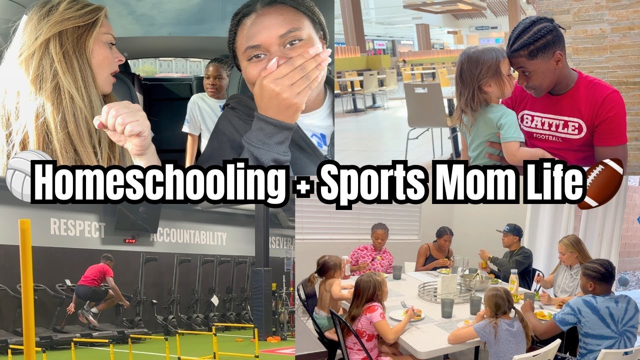 Homeschooling Sports Mom Day In The Life Vlog + Big Family Dinner