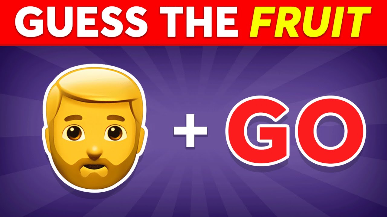 Guess The Fruit And Vegetable By Emoji 🍒🍎 | Emoji Quiz