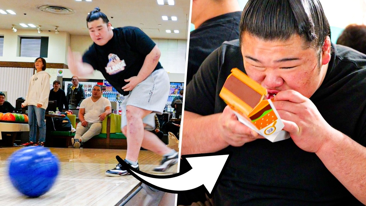 MAX POWER 🎳 Zapaśnicy Sumo Rzucają Się W Wir Bowlingu&hellip;
