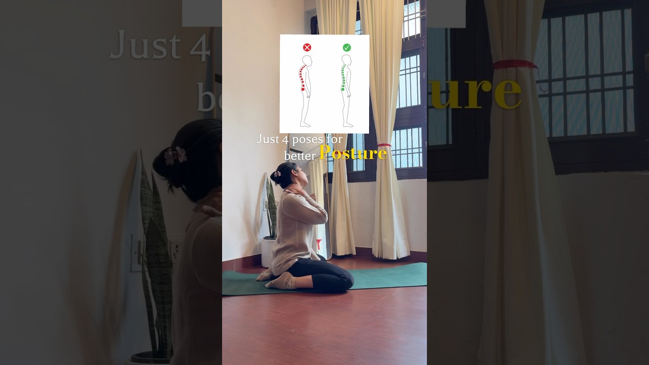 Good posture is just 4 asana away 