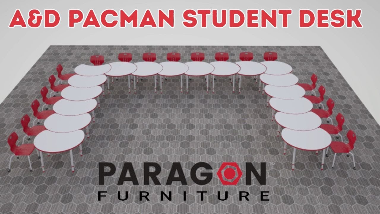 Collaborative Flexibility? The A&D Pacman Student Desk by Paragon | Worthington Direct!