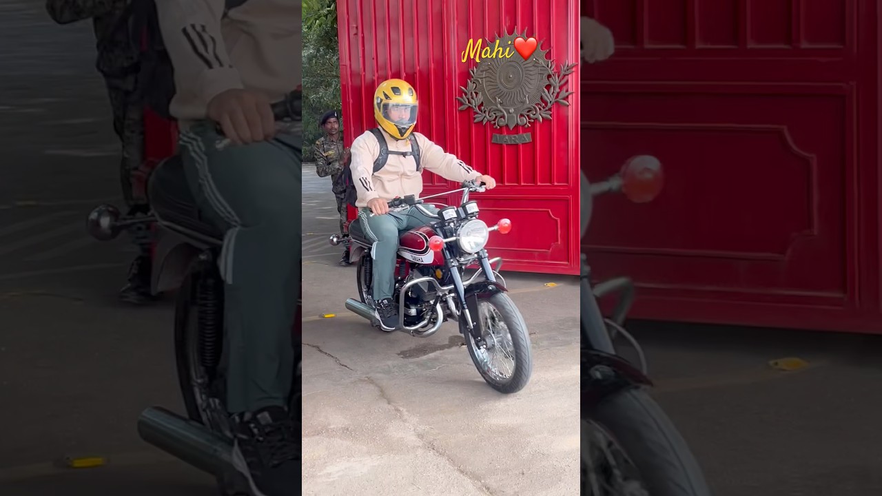 Ms dhoni drive yamaha RD 350 #msdhoni #dhoni #dhonifan #indiancaptain #thala #shortsfeed #shorts