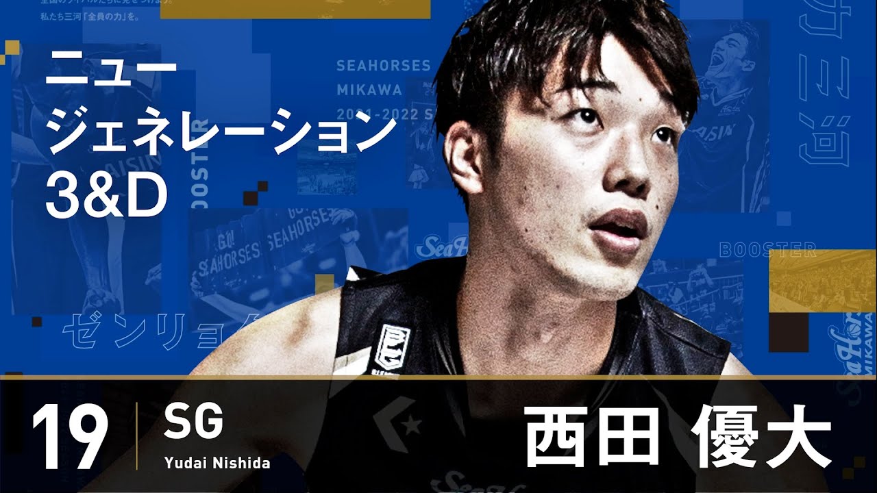 【日本代表】代表候補最年少!! 「おでんくん」西田優大 プレー集
