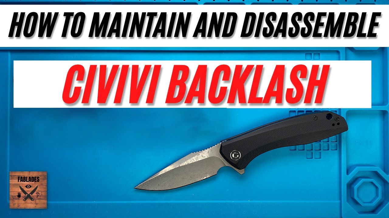 How to Disassemble & Maintain the Civivi Baklash Damascus Pocketknife. Fablades Maintenance Review