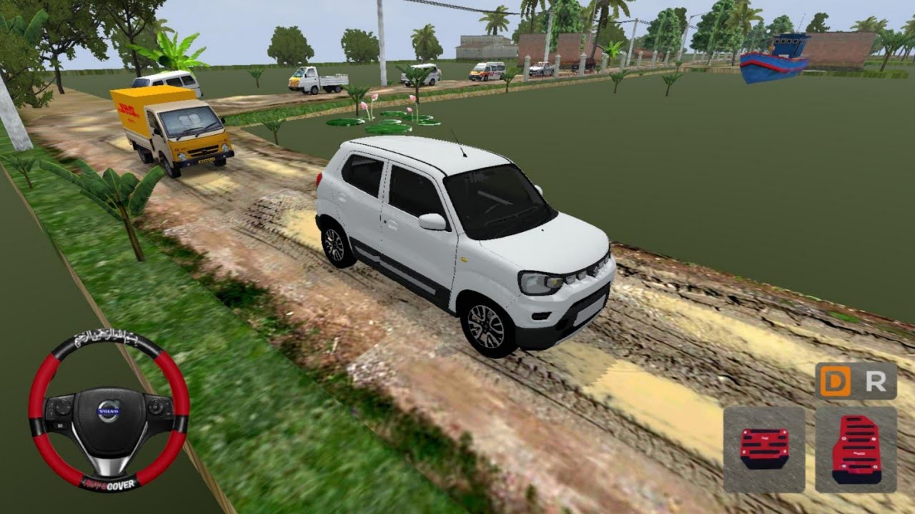 Maruti Suzuki S-Presso | Indian Traffic Mud Off-road Drive 😱 | Bus Simulator Indonesia (BUSSID)