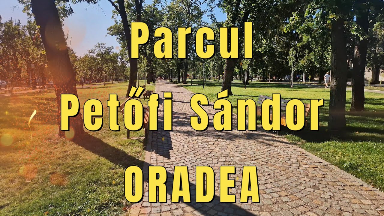 Parcului Petőfi Sandor din Oradea dupa modernizare 2025 filmare 4K