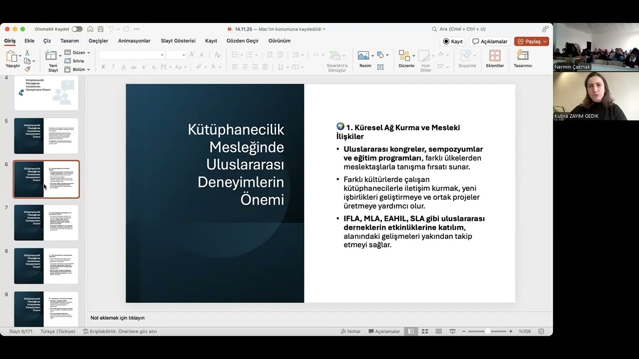 Tıp ve Sağlık Bilimleri Kütüphaneciliğinde Uluslararası Deneyimler ve Fırsatlar- Kübra Zayim Gedik