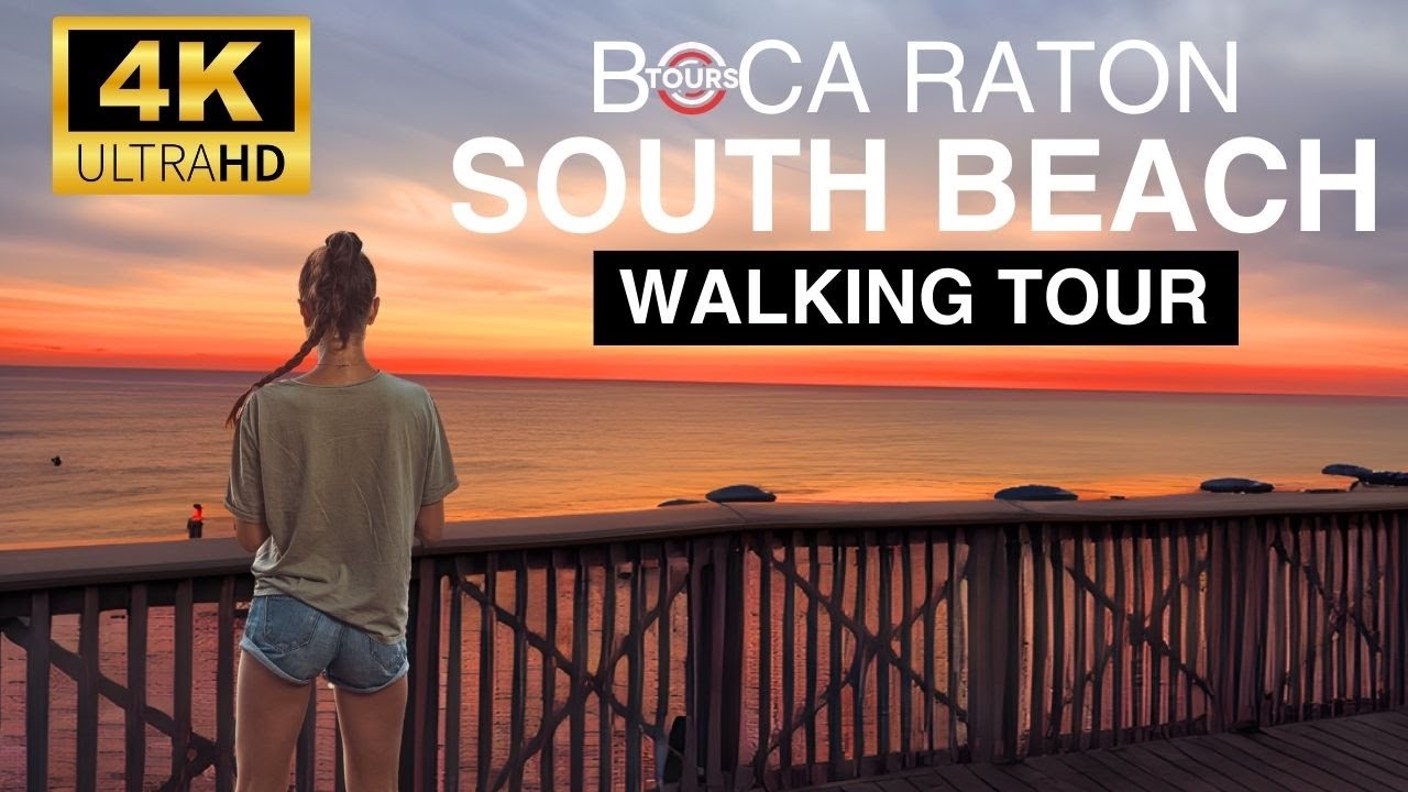 Boca Raton South Beach 4K 60 FPS Walking Tour 2024