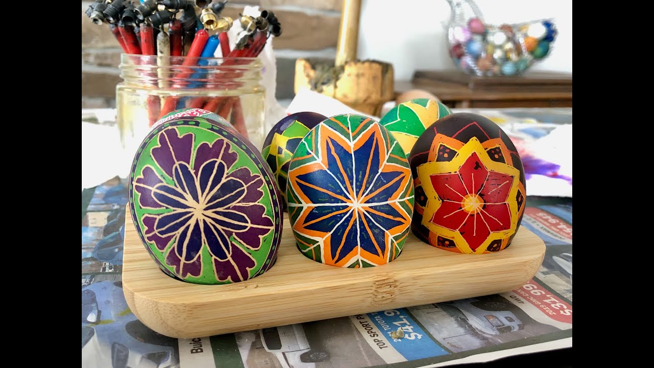 Make Some Pysanka Ukrainian Easter Eggs Using Beeswax Candles