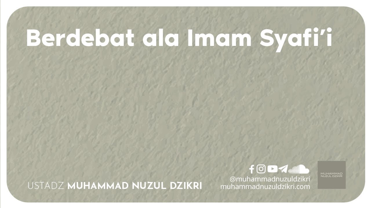 BERDEBAT ALA IMAM SYAFI'I (2 menitan!)