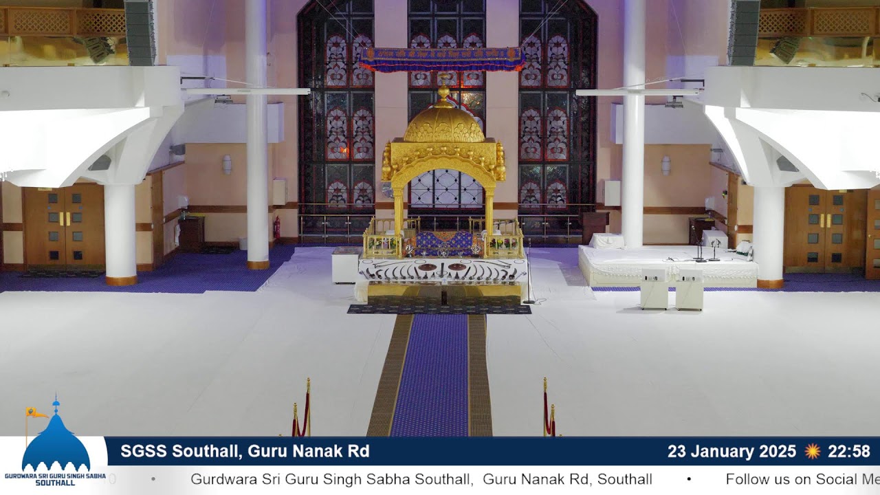 SGSS Southall, Guru Nanak Rd - Evening Livestream 23/01/25