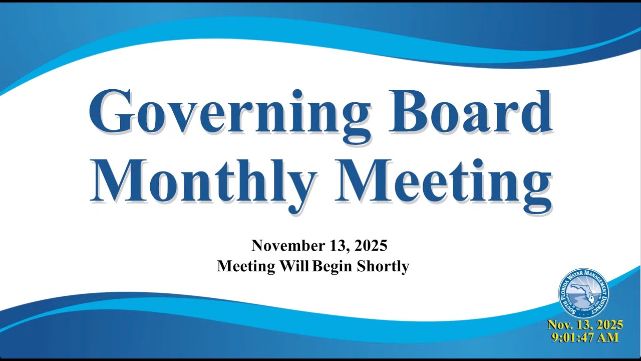 Governing Board Monthly Meeting - November 13, 2025