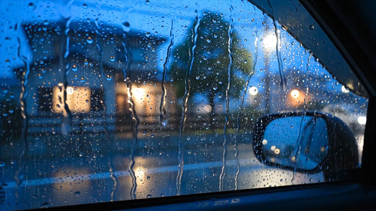 Rain Sounds in Car at Night 🌧️ Deep Sleep Ambience for Relaxation, Focus and Stress Relief