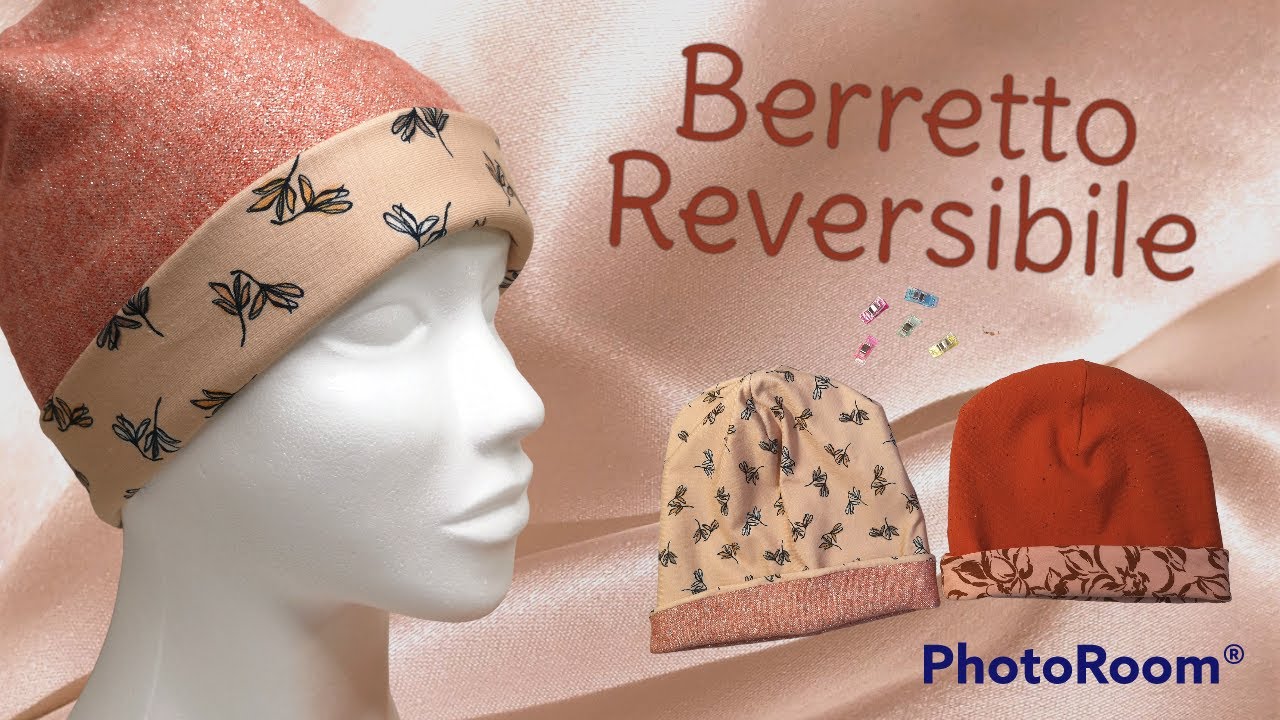 Cappello, berretto fai da te facile e senza cartamodello in tutte le misure  - Beanie hat DIY 🧵✂️