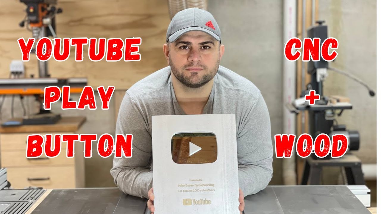 How To Make DIY Wooden YouTube Silver Play Button w/ CNC