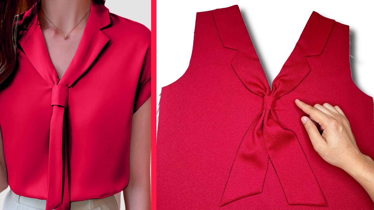 Unique and Simple Notch Collar V neck Design for Sewing Enthusiasts | Sewing Tips and Tricks
