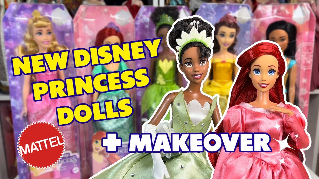 NEW 2023 Mattel Disney Princess Dolls! PLUS MAKEOVERS