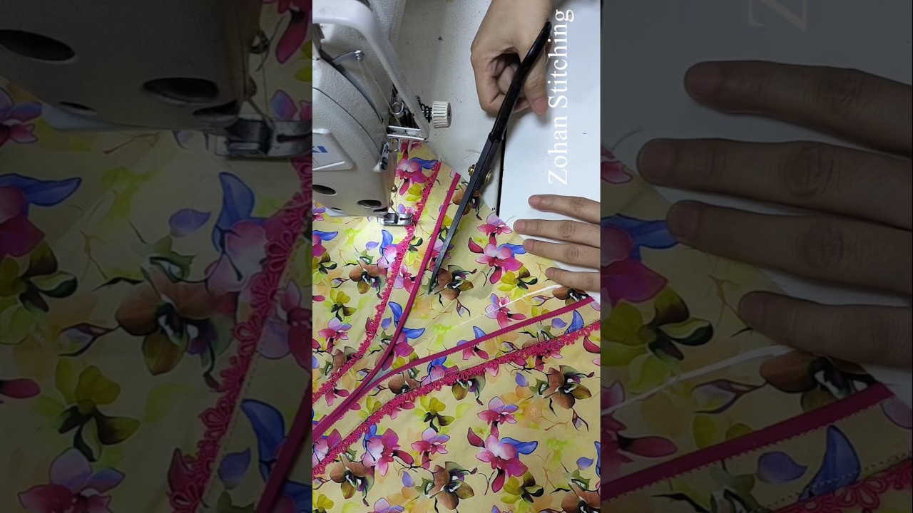 New Amazing 🔥Trick Beautiful Kurti Neck Design With Piping without Cutting #shrots #sewing #viral