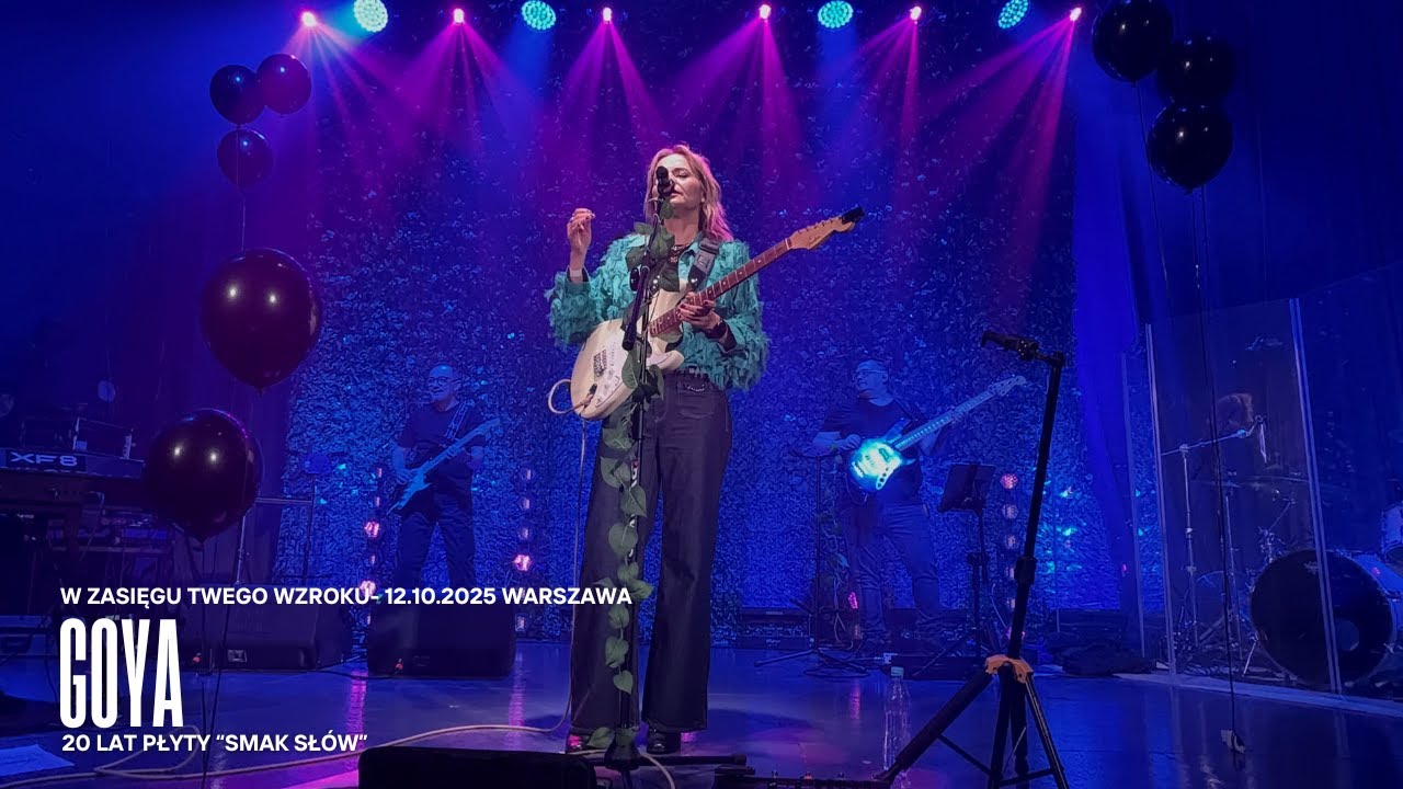 GOYA – „W Zasięgu Twego Wzroku” | Warszawa 12.10.2025  | 4K | 20 Lecie CD Smak Słów