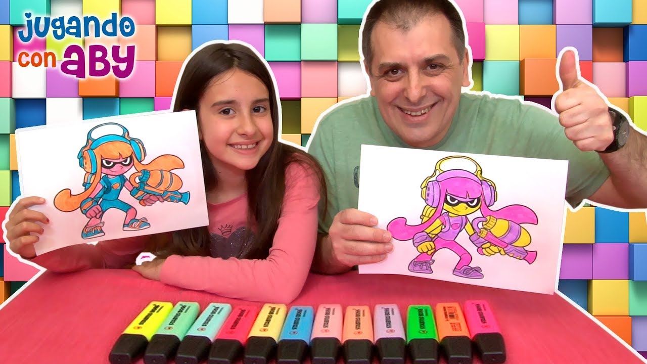 3 MARKER CHALLENGE. Dibujos bonitos con rotuladores fosforitos